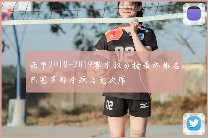 西甲2018-2019赛季积分榜最终排名巴塞罗那夺冠马竞次席